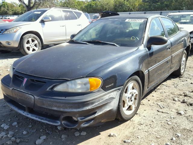 1G2NW52E43M724799 - 2003 PONTIAC GRAND AM G BLACK photo 2