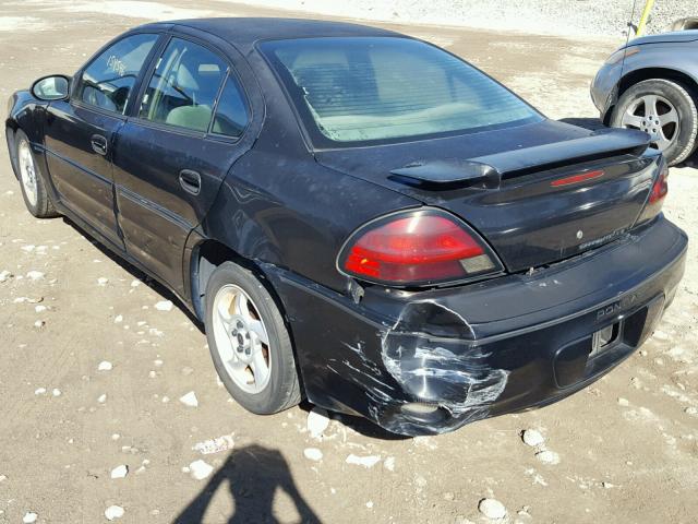 1G2NW52E43M724799 - 2003 PONTIAC GRAND AM G BLACK photo 3