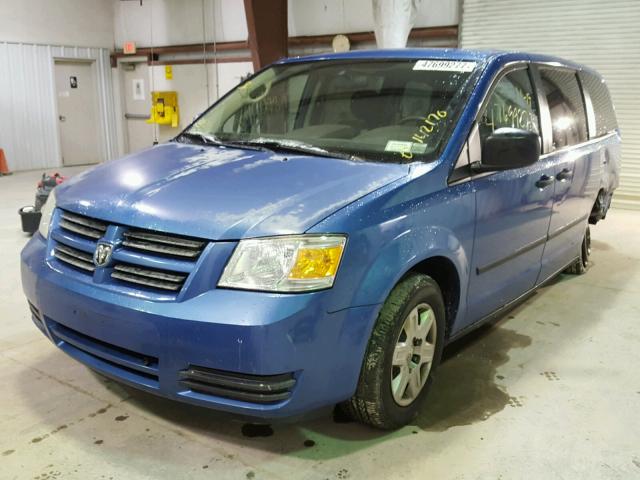 2D8HN44H08R760556 - 2008 DODGE GRAND CARA BLUE photo 2