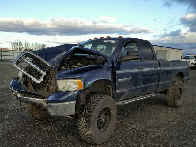 3D7LU38C33G730864 - 2003 DODGE RAM 3500 S BLUE photo 2