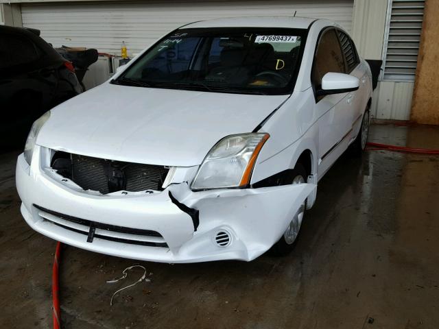 3N1AB6AP6CL716344 - 2012 NISSAN SENTRA 2.0 WHITE photo 2