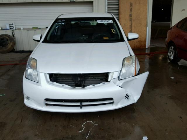 3N1AB6AP6CL716344 - 2012 NISSAN SENTRA 2.0 WHITE photo 9