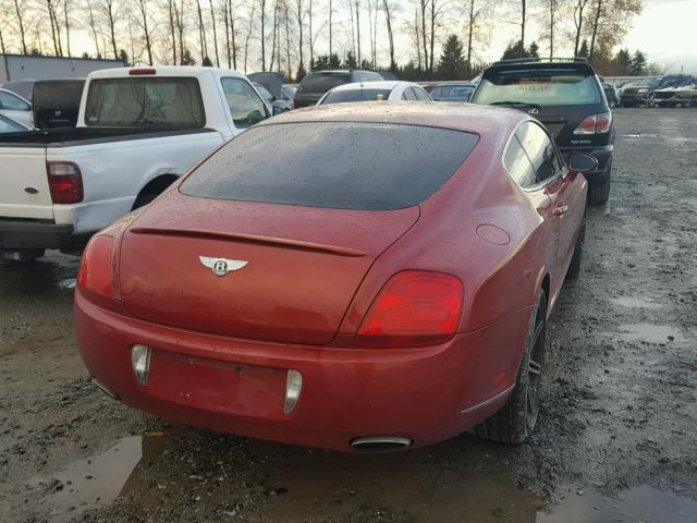 SCBCR63W45C029418 - 2005 BENTLEY CONTINENTA RED photo 4