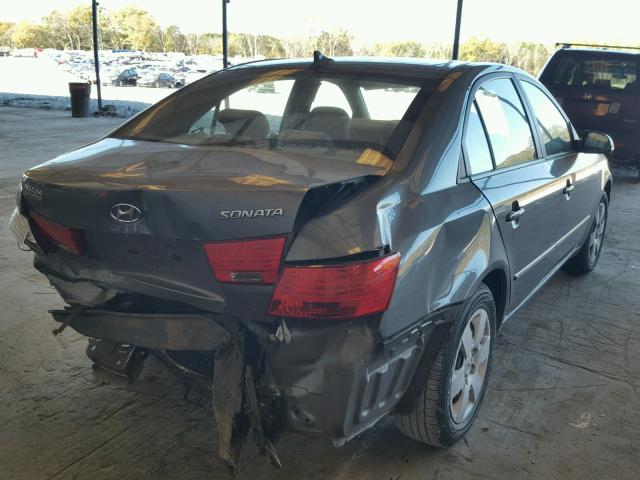 5NPET46C59H517204 - 2009 HYUNDAI SONATA GLS GRAY photo 4