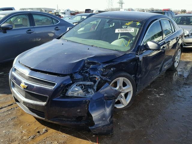 1G1ZG57B694208230 - 2009 CHEVROLET MALIBU LS BLUE photo 2