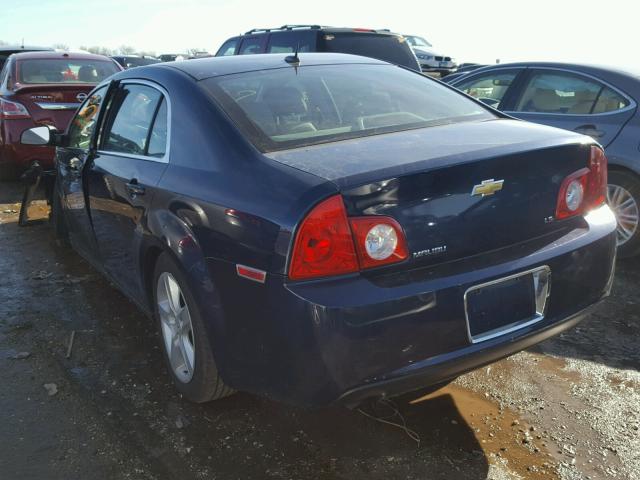 1G1ZG57B694208230 - 2009 CHEVROLET MALIBU LS BLUE photo 3