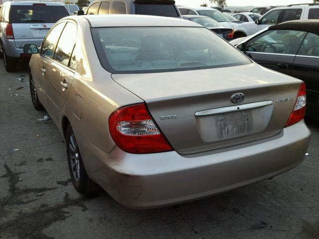 4T1BE32K13U701116 - 2003 TOYOTA CAMRY LE BROWN photo 3