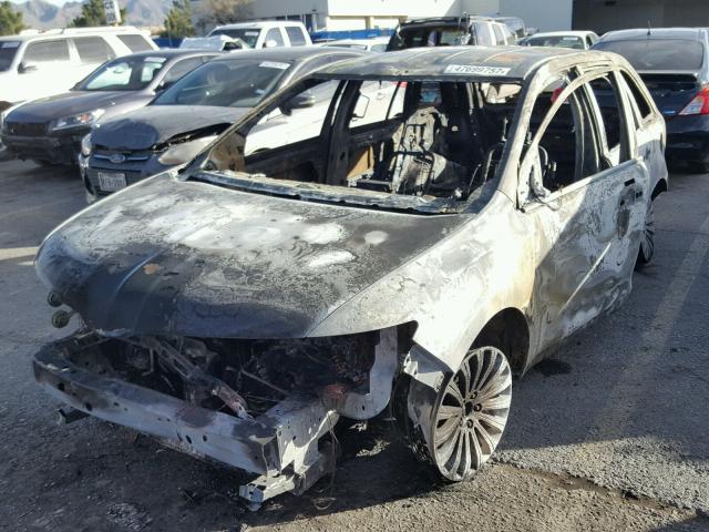 2LMDJ6JK8DBL38493 - 2013 LINCOLN MKX BURN photo 2