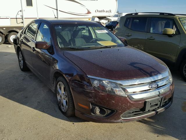 3FAHP0HAXCR379515 - 2012 FORD FUSION SE MAROON photo 1