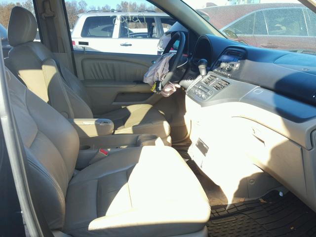 5FNRL38715B101638 - 2005 HONDA ODYSSEY EX BLUE photo 5