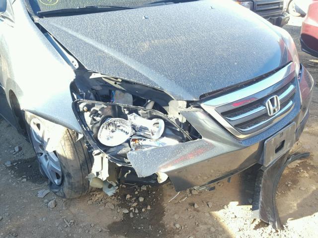 5FNRL38715B101638 - 2005 HONDA ODYSSEY EX BLUE photo 9