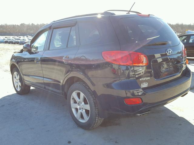 5NMSH13E97H030543 - 2007 HYUNDAI SANTA FE S BLUE photo 3