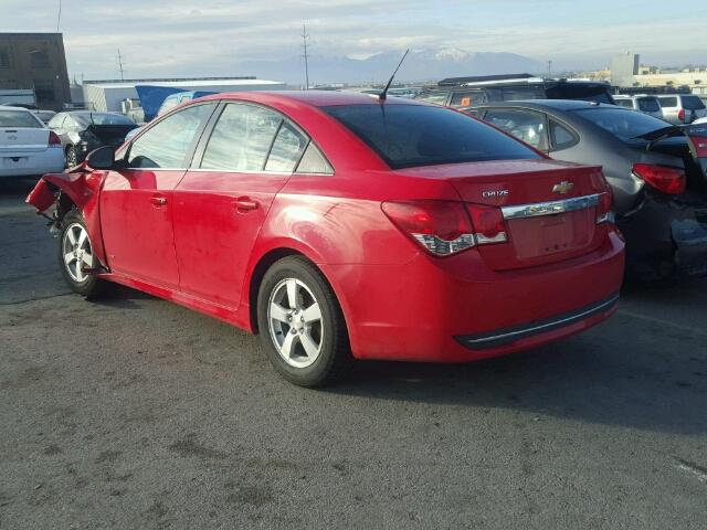 1G1PC5SB0E7128604 - 2014 CHEVROLET CRUZE LT RED photo 3