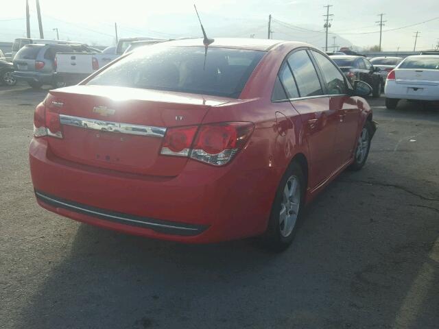 1G1PC5SB0E7128604 - 2014 CHEVROLET CRUZE LT RED photo 4