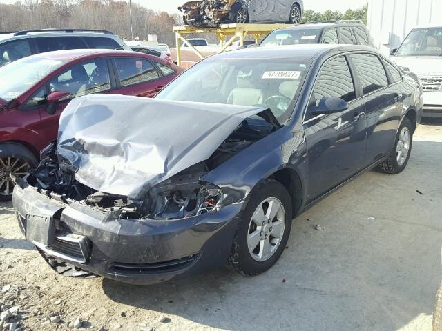 2G1WT58K389267020 - 2008 CHEVROLET IMPALA LT GRAY photo 2