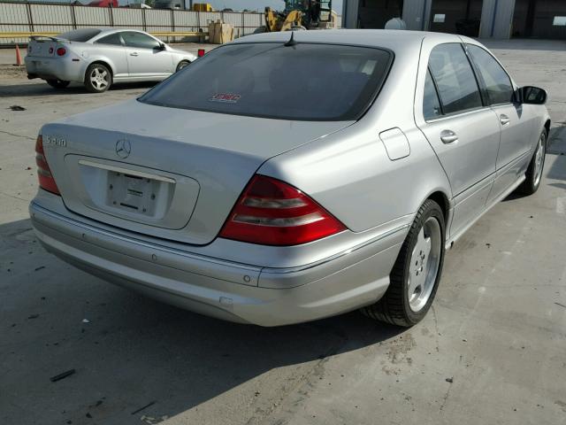 WDBNG70J01A206481 - 2001 MERCEDES-BENZ S 430 SILVER photo 4