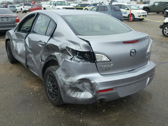 JM1BL1UP3D1830890 - 2013 MAZDA 3 I GRAY photo 3