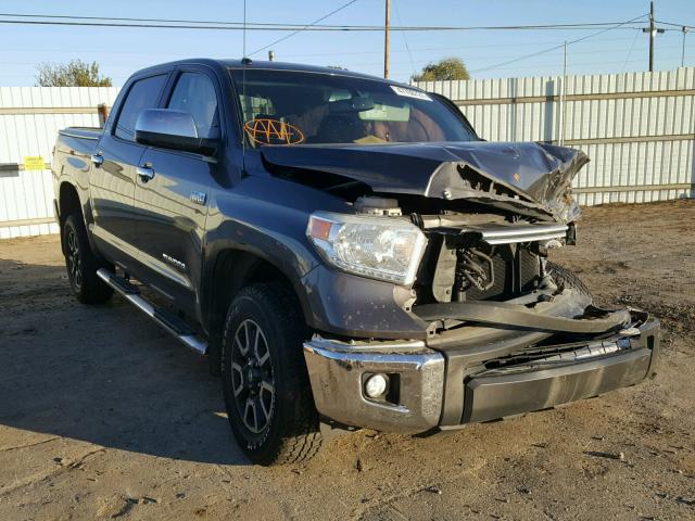 5TFFY5F11EX148091 - 2014 TOYOTA TUNDRA CRE CHARCOAL photo 1