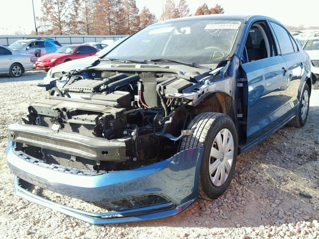 3VW167AJ3GM298034 - 2016 VOLKSWAGEN JETTA S BLUE photo 2