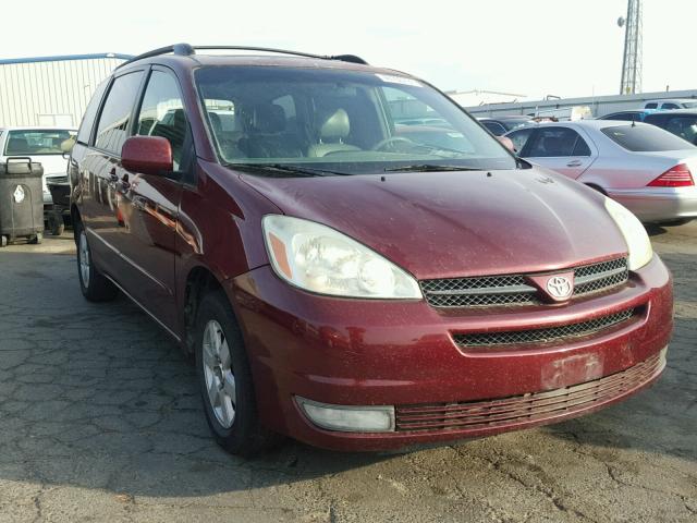 5TDZA22C24S037142 - 2004 TOYOTA SIENNA XLE BURGUNDY photo 1