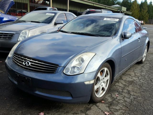 JNKCV54E05M405551 - 2005 INFINITI G35 BLUE photo 2