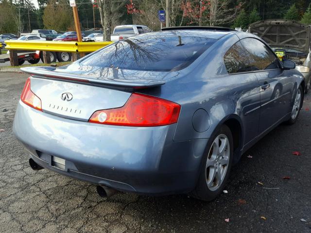 JNKCV54E05M405551 - 2005 INFINITI G35 BLUE photo 4