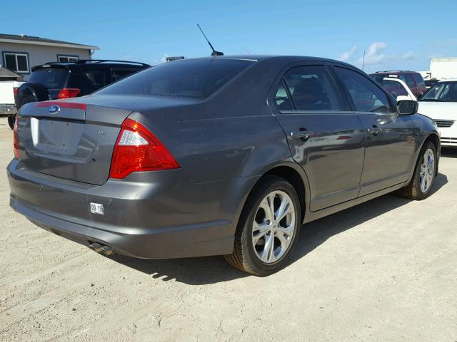 3FAHP0HA9CR312954 - 2012 FORD FUSION SE CHARCOAL photo 4