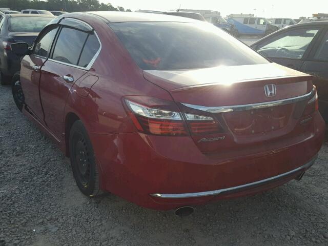 1HGCR2F5XGA245976 - 2016 HONDA ACCORD SPO RED photo 3