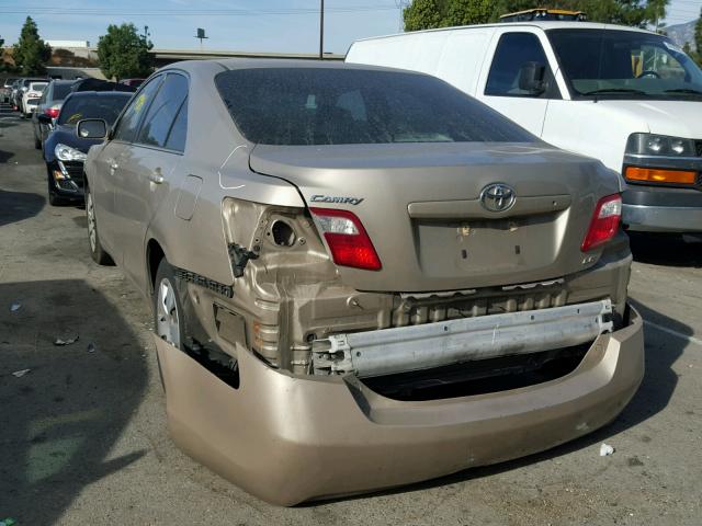 4T1BE46K37U022597 - 2007 TOYOTA CAMRY NEW GOLD photo 3