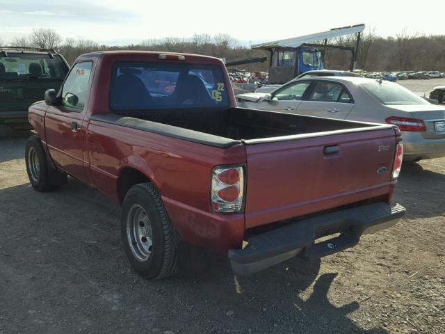 1FTYR10C0XUA20146 - 1999 FORD RANGER RED photo 3