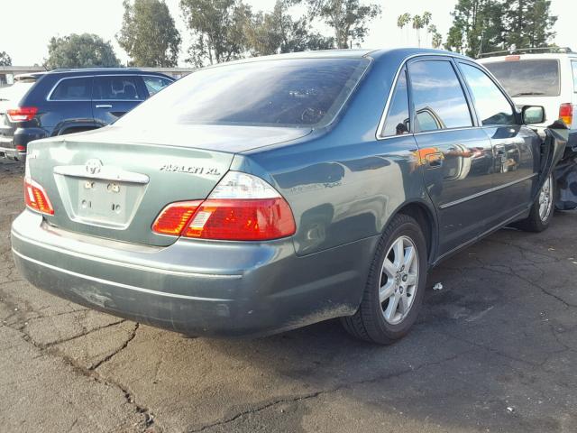 4T1BF28B93U318569 - 2003 TOYOTA AVALON XL GREEN photo 4