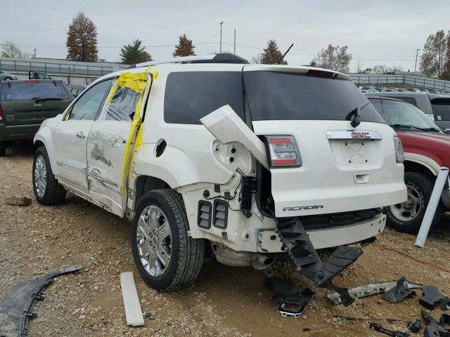 1GKKRTKDXDJ229273 - 2013 GMC ACADIA DEN WHITE photo 3