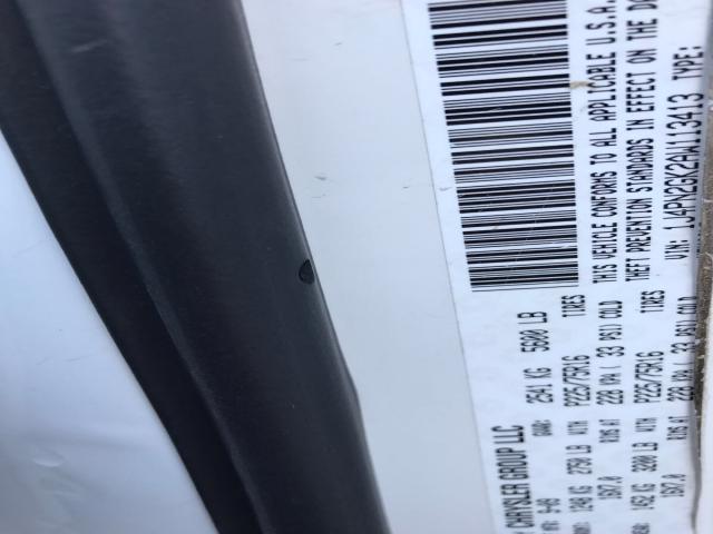 1J4PN2GK2AW113413 - 2010 JEEP LIBERTY SP WHITE photo 10