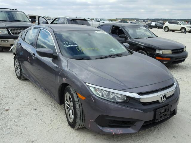 19XFC2F57GE086022 - 2016 HONDA CIVIC LX GRAY photo 1