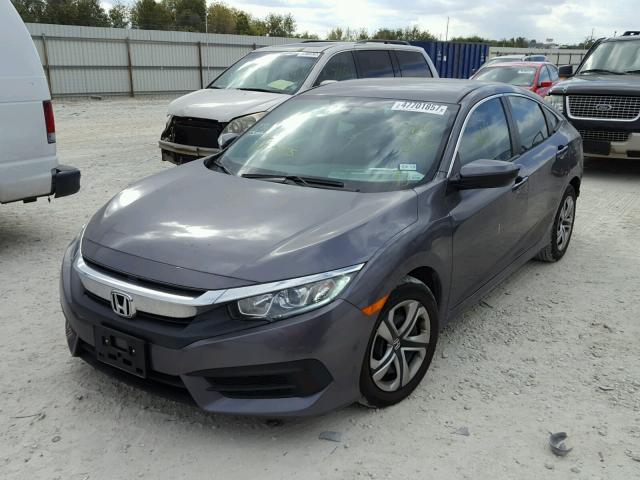 19XFC2F57GE086022 - 2016 HONDA CIVIC LX GRAY photo 2