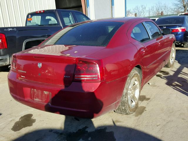 2B3KA43G86H232941 - 2006 DODGE CHARGER SE RED photo 4