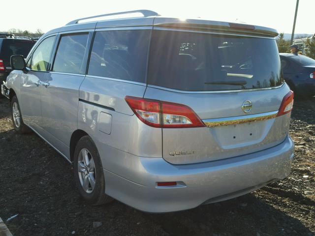 JN8AE2KP0H9169782 - 2017 NISSAN QUEST S SILVER photo 3