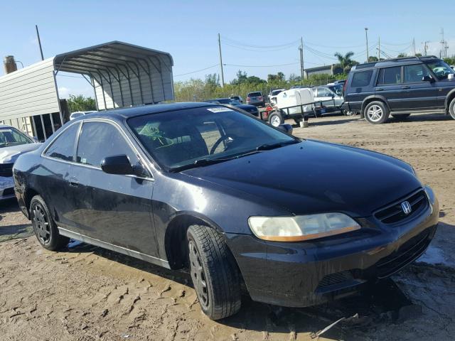 1HGCG31612A022181 - 2002 HONDA ACCORD LX BLACK photo 1