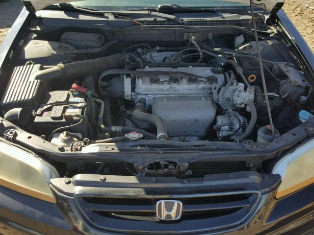 1HGCG31612A022181 - 2002 HONDA ACCORD LX BLACK photo 7