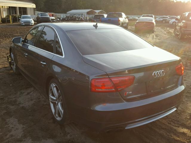 WAUD2AFD8DN007361 - 2013 AUDI S8 QUATTRO GRAY photo 3