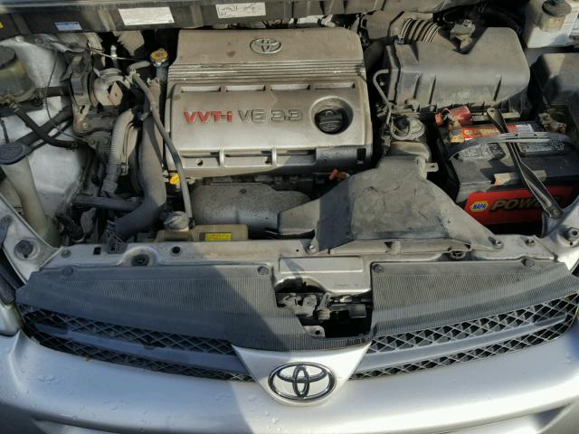 5TDZA22C84S012312 - 2004 TOYOTA SIENNA XLE SILVER photo 7