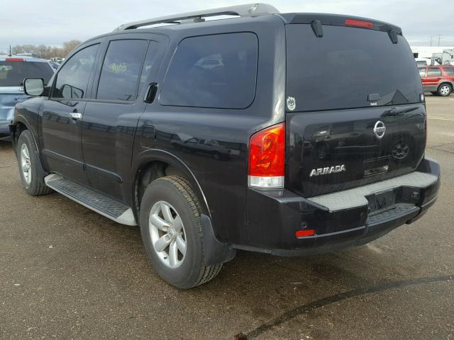 5N1AA0ND8BN609559 - 2011 NISSAN ARMADA SV BLACK photo 3