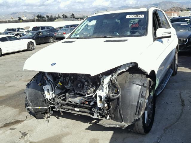 4JGDA5JB0GA745116 - 2016 MERCEDES-BENZ GLE 350 WHITE photo 2