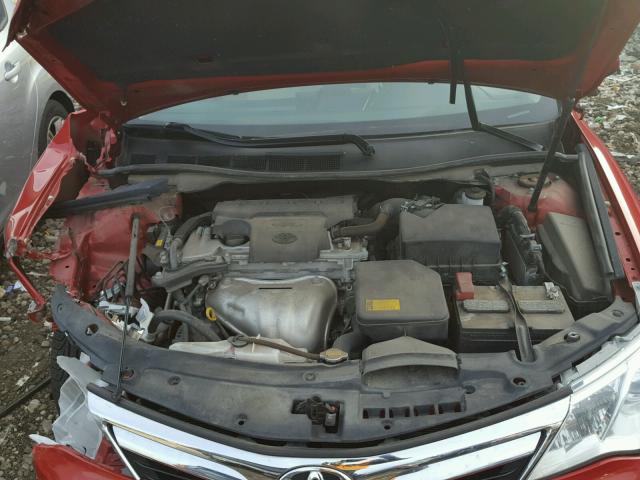 4T1BF1FK0DU662113 - 2013 TOYOTA CAMRY L RED photo 7