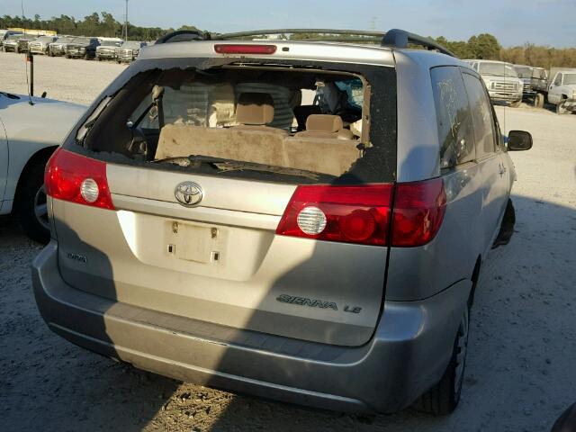 5TDZA23C46S473623 - 2006 TOYOTA SIENNA CE SILVER photo 4