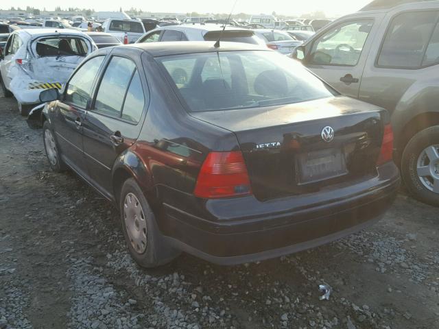 3VWRK69M31M139500 - 2001 VOLKSWAGEN JETTA GL BLACK photo 3