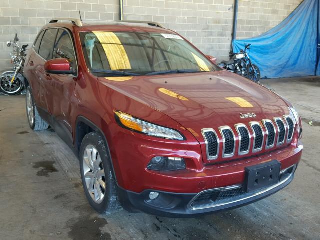 1C4PJLDB5FW530897 - 2015 JEEP CHEROKEE L RED photo 1