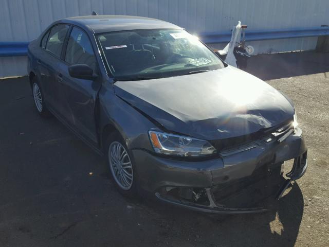 3VW2K7AJXCM340841 - 2012 VOLKSWAGEN JETTA BASE GRAY photo 1
