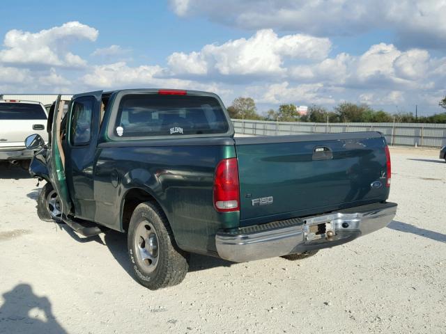 1FTZX1722XKA76009 - 1999 FORD F150 GREEN photo 3