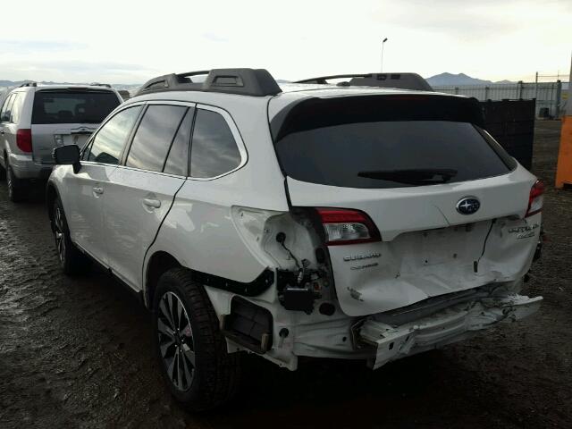 4S4BSANC1F3269249 - 2015 SUBARU OUTBACK 2. WHITE photo 3